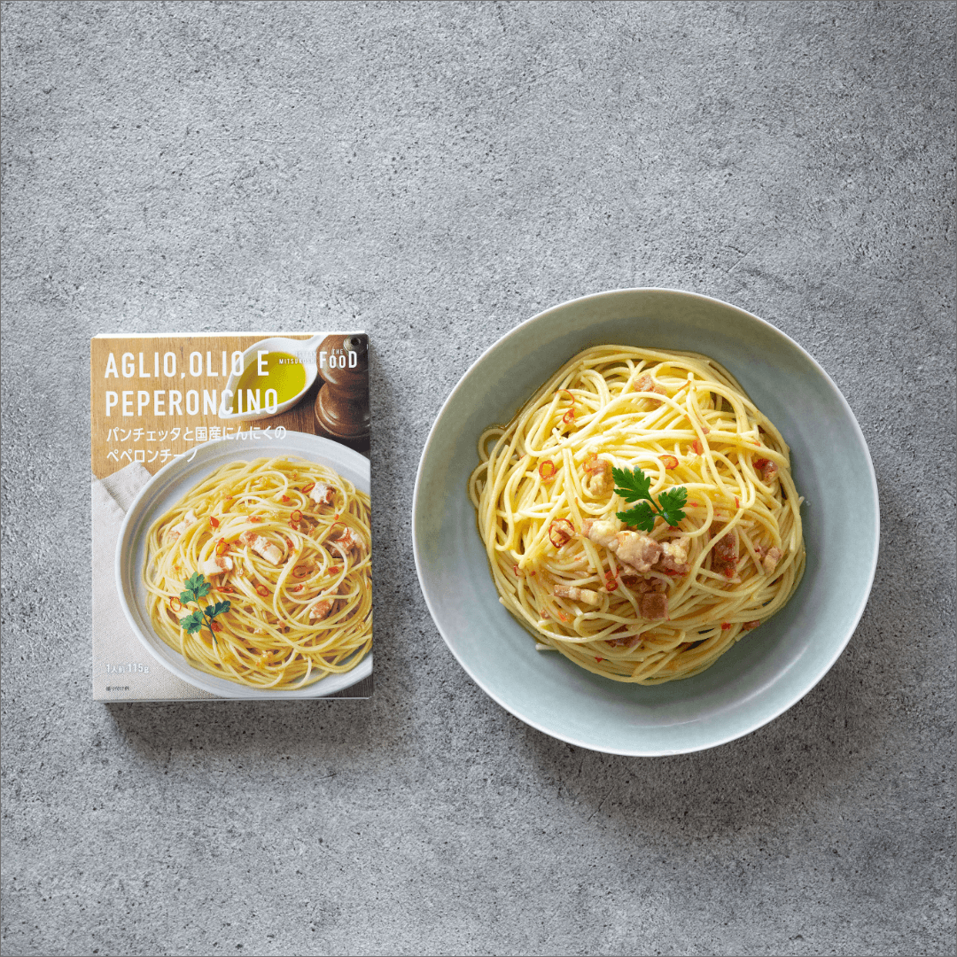 パンチェッタと国産にんにくのぺペロンチーノ