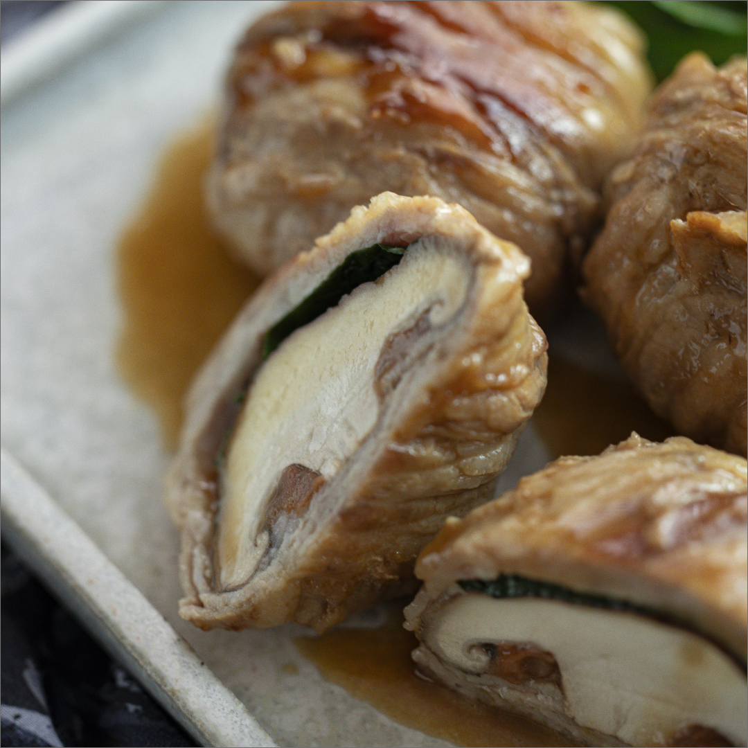 梅でさっぱり！肉巻きしいたけ