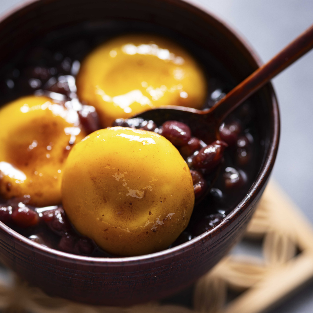 かぼちゃ白玉のぜんざい