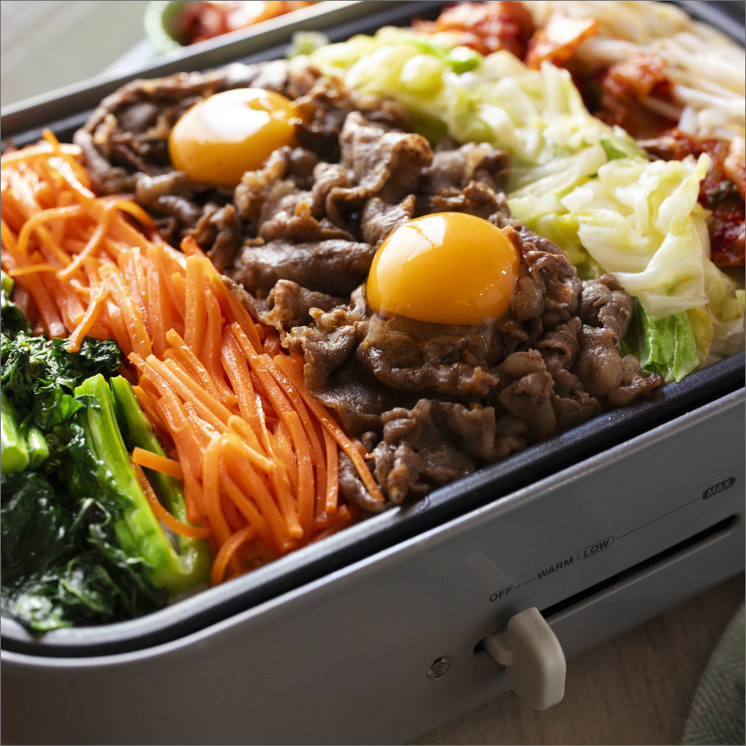 春野菜で彩る牛肉ビビンバ