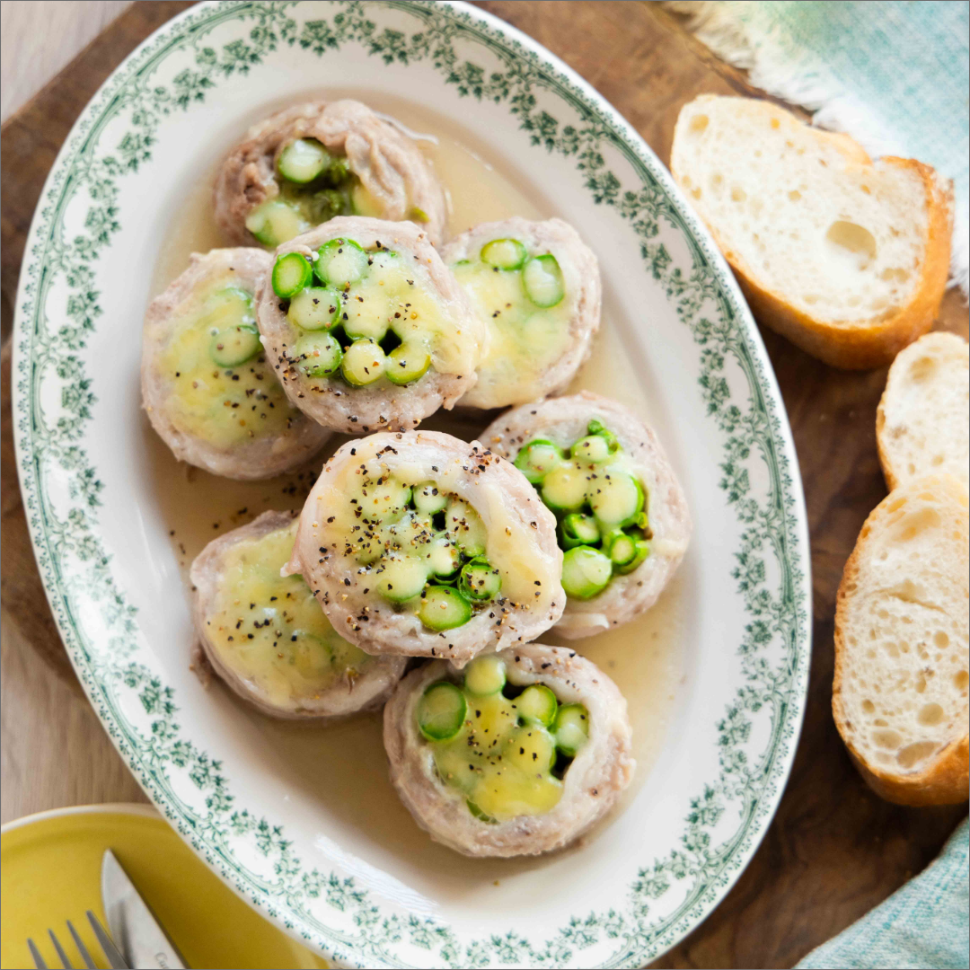 アスパラまみれの豚巻きチーズ