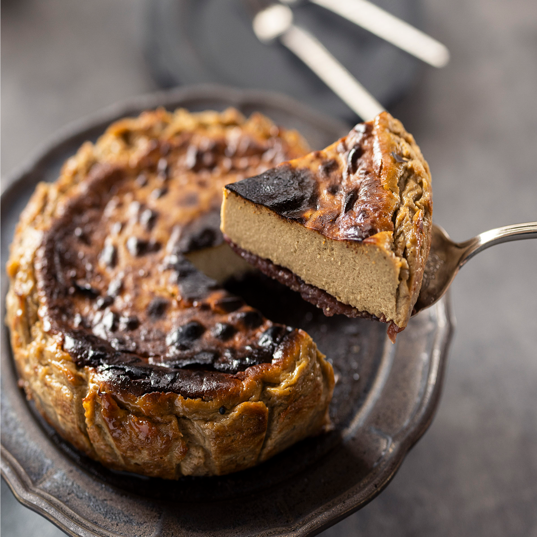 ほうじ茶のバスク風チーズケーキ
